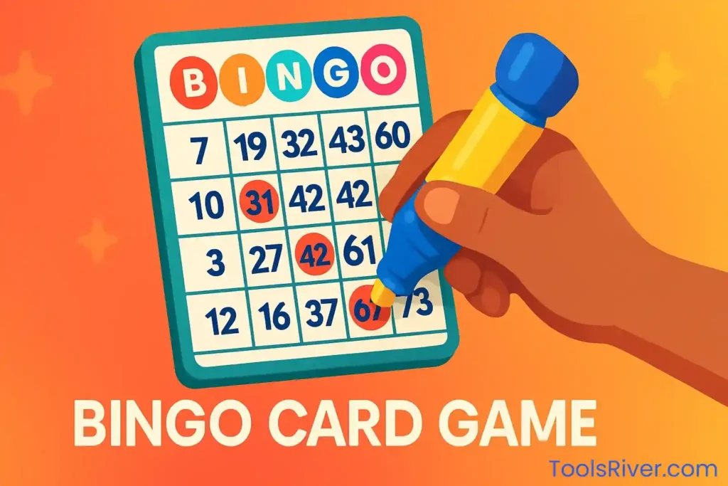 bingo card game