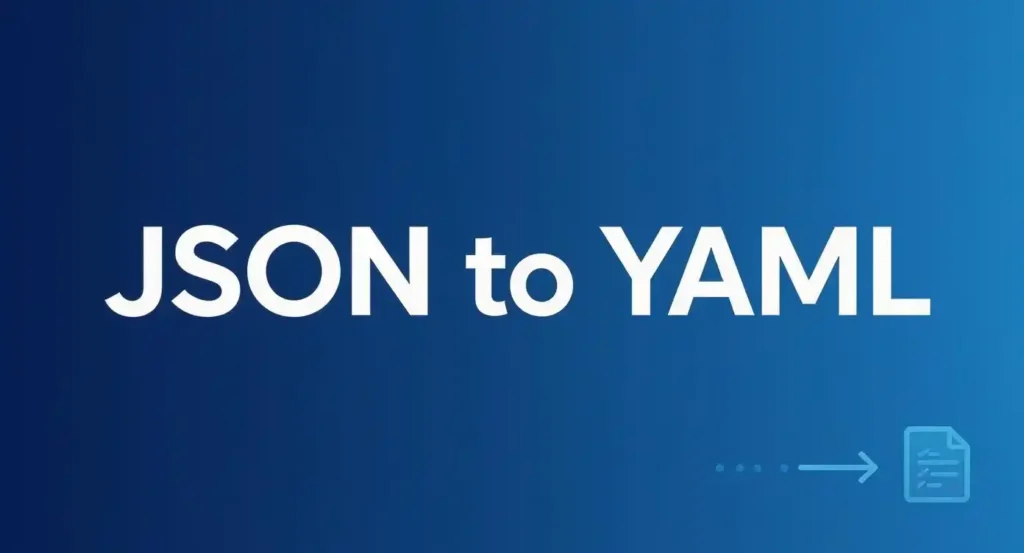 json to yaml