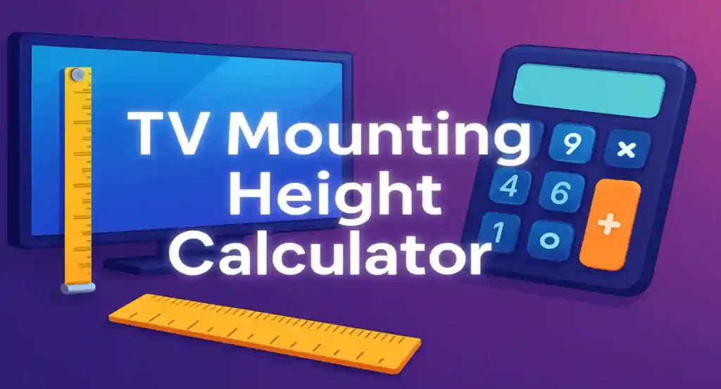 TV Mounting Height Calculator