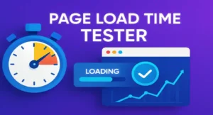 Page load time tester