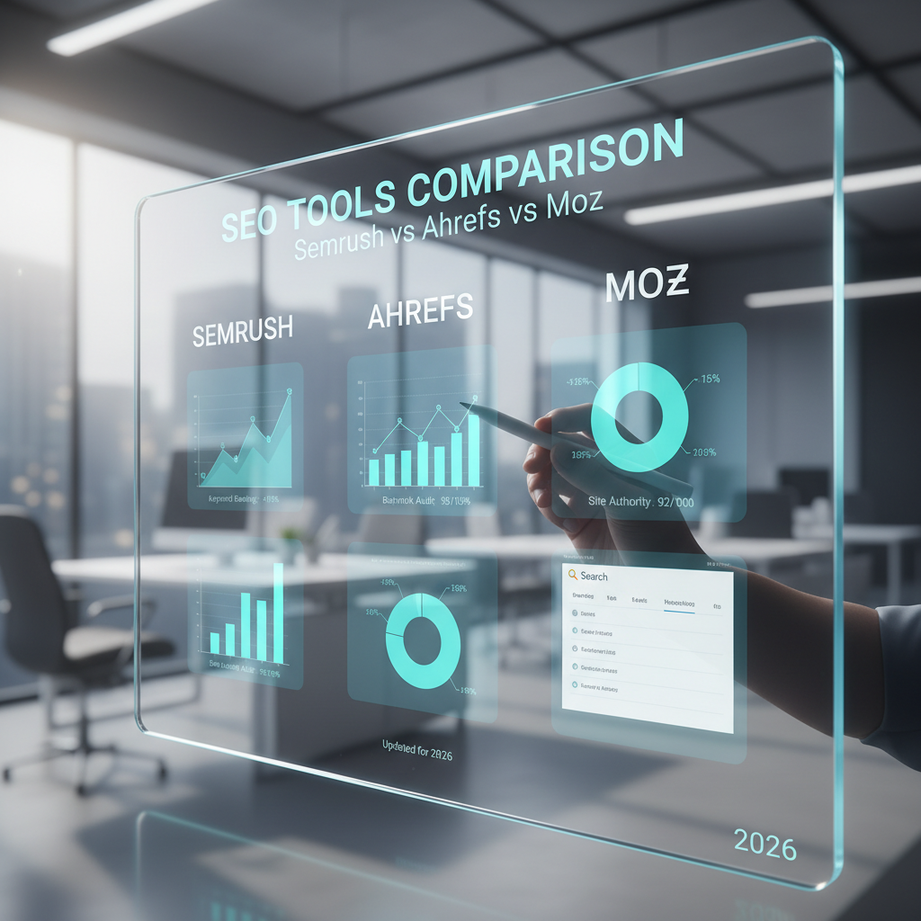 SEO Tools Comparison: Semrush vs Ahrefs vs Moz in 2026