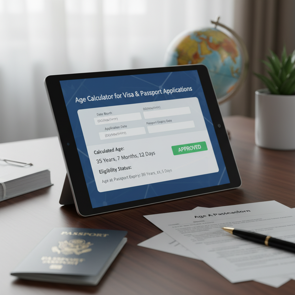 The Essential Guide to Using an Age Calculator for Visa and Passport Applications