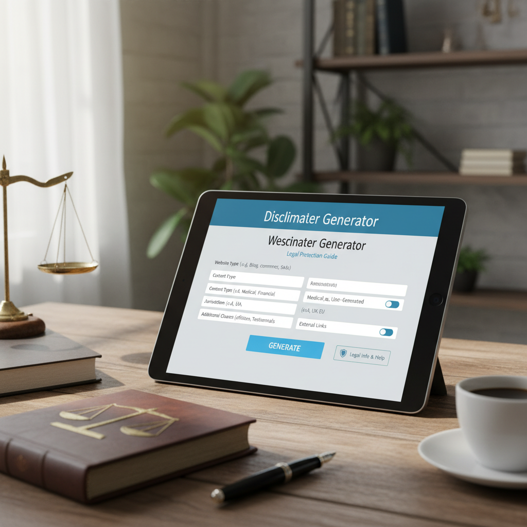 Disclaimer Generator for Website: Essential Legal Protection Guide for India