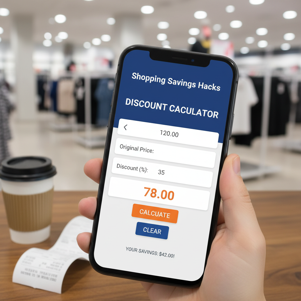 Mastering the Math: Your Guide to the Discount Percentage Calculator Shopping Savings Hacks