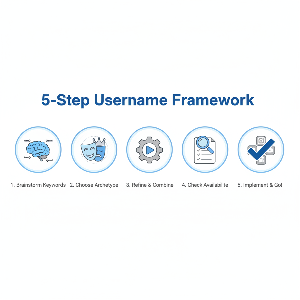 A 5-step framework for using a username generator to find the perfect handle.
