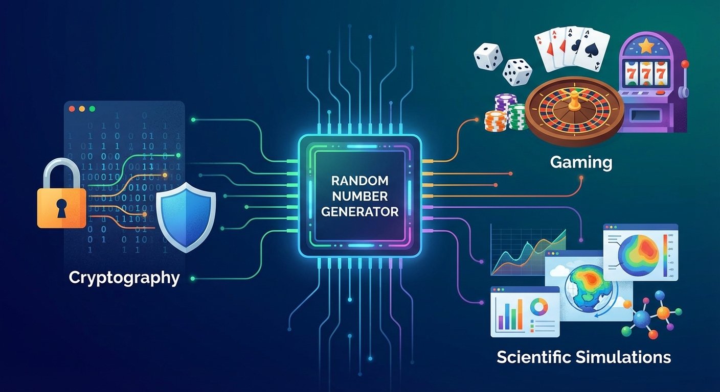 Applications of Random Number Generators in cryptography, gaming, and scientific simulations.
