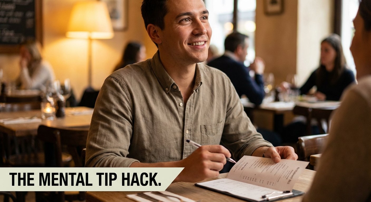 Calculating a restaurant tip without a percentage calculator