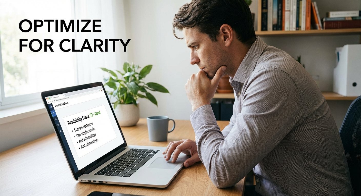 Optimizing content with readability tool for better SEO