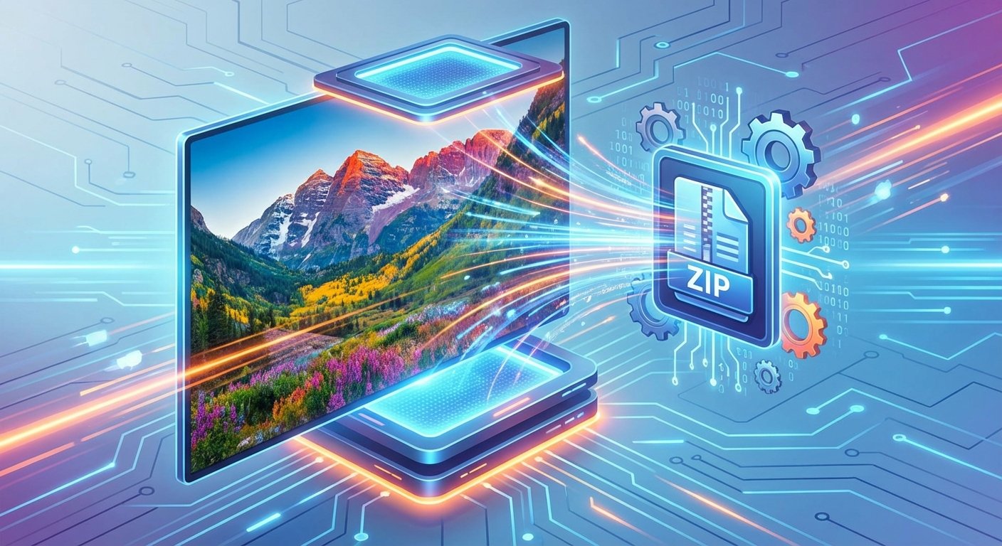 Image compression dramatically improves website loading speed