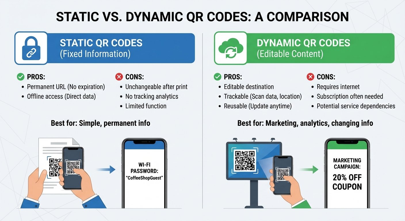 Static vs Dynamic QR Codes: Which is Right for Your Business?