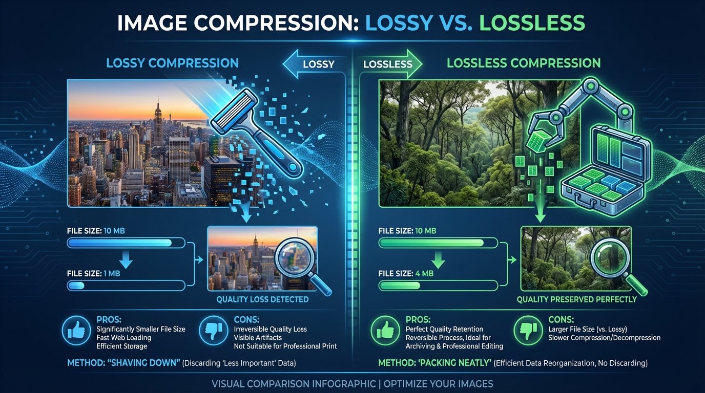 Lossy vs Lossless Image Compression: Choosing the Right Method