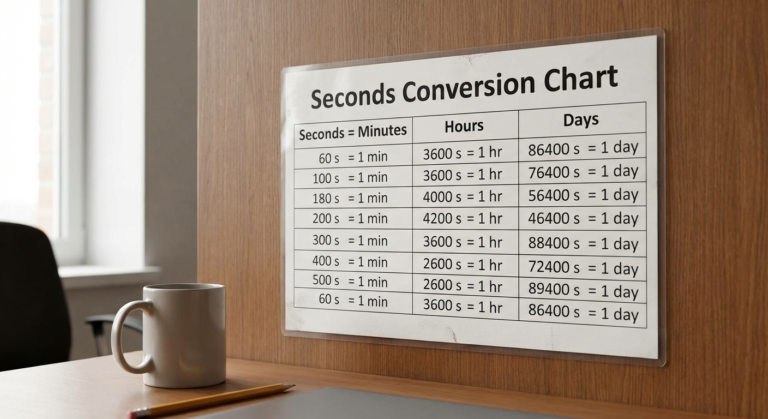 The Ultimate Seconds Conversion Chart: Formulas & Tables (2026 Guide)