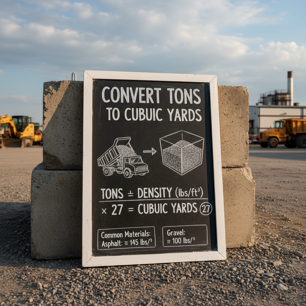 How to Convert Tons to Cubic Yards: 3 Simple Steps for Accurate Estimates
