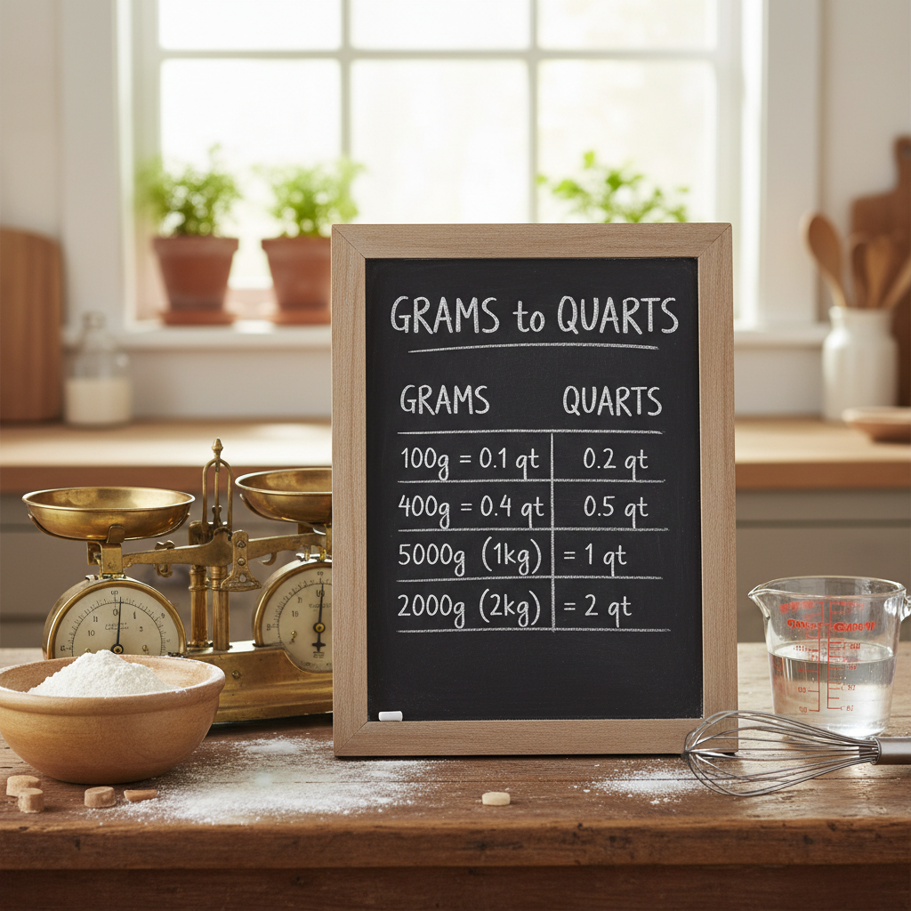 The Ultimate 2024 Guide: How to Convert Grams to Quarts Accurately