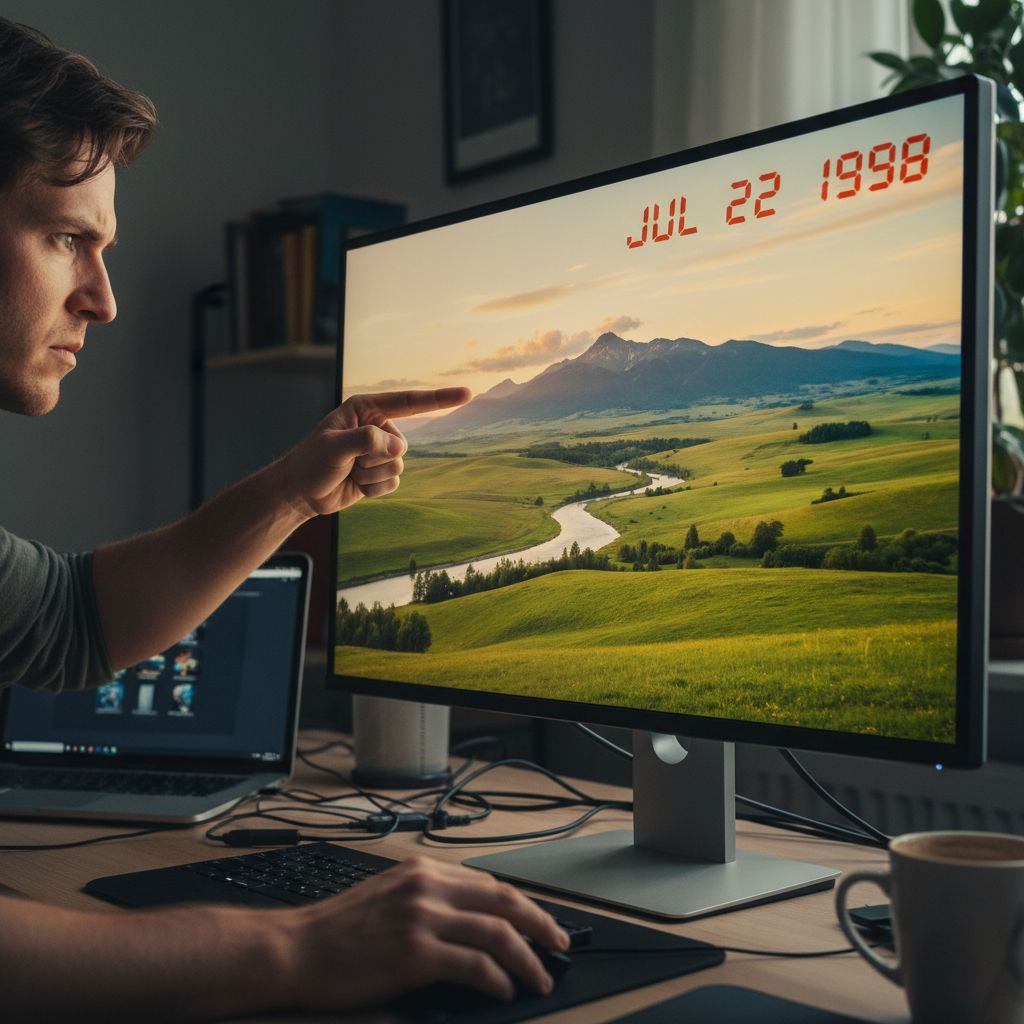 A beautiful photo marred by an ugly, old-fashioned digital timestamp in the corner.