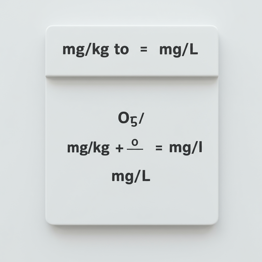 3 Simple Steps to Convert mg/kg to mg/L: A Complete 2024 Guide