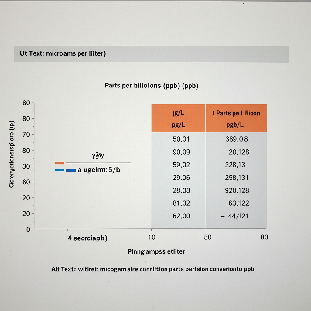 Microgram per Liter to PPB: The Simple 1:1 Conversion You Need to Know