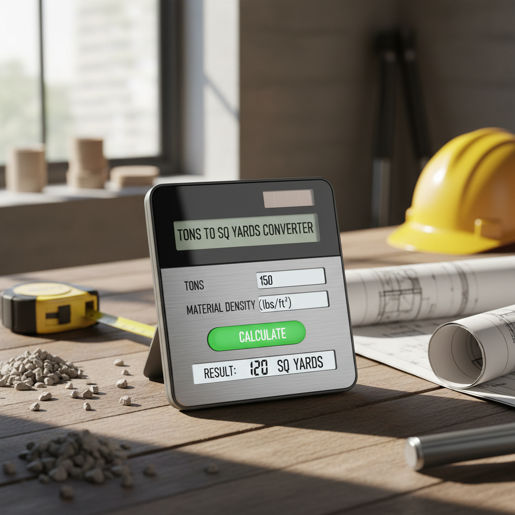 The Ultimate Tons to Square Yards Calculator: 5-Step Project Guide