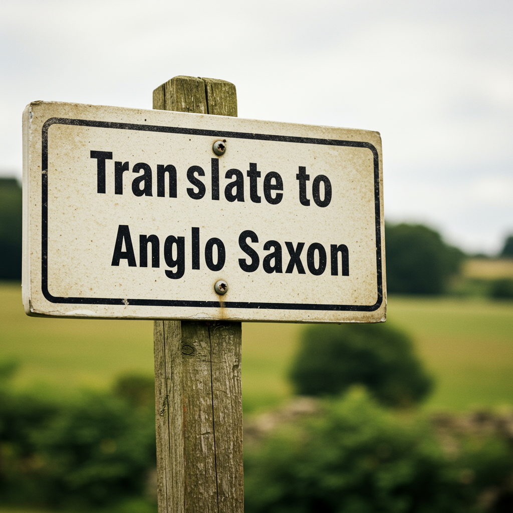 Translate to Anglo-Saxon: A 7-Step Guide for Modern Learners