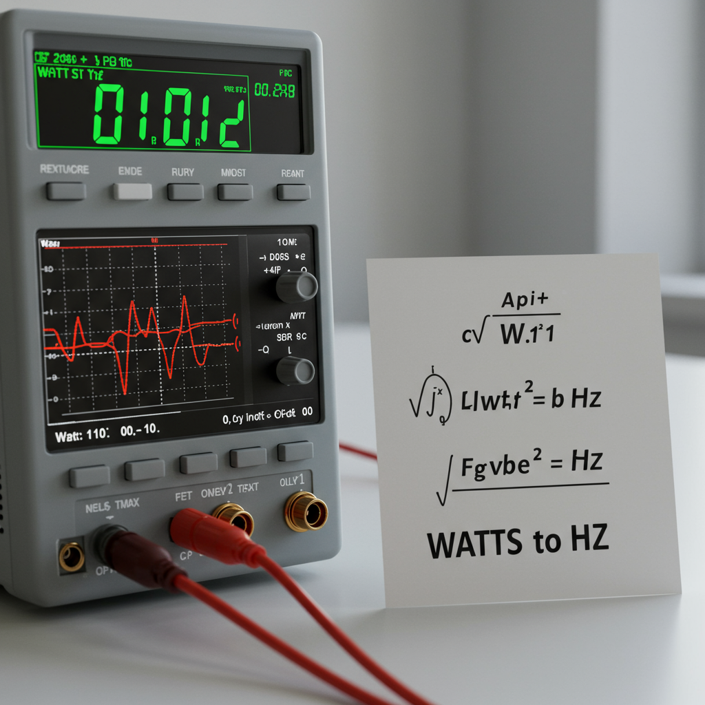 The 2024 Guide to Watts to Hz: Why a Direct Conversion is Impossible
