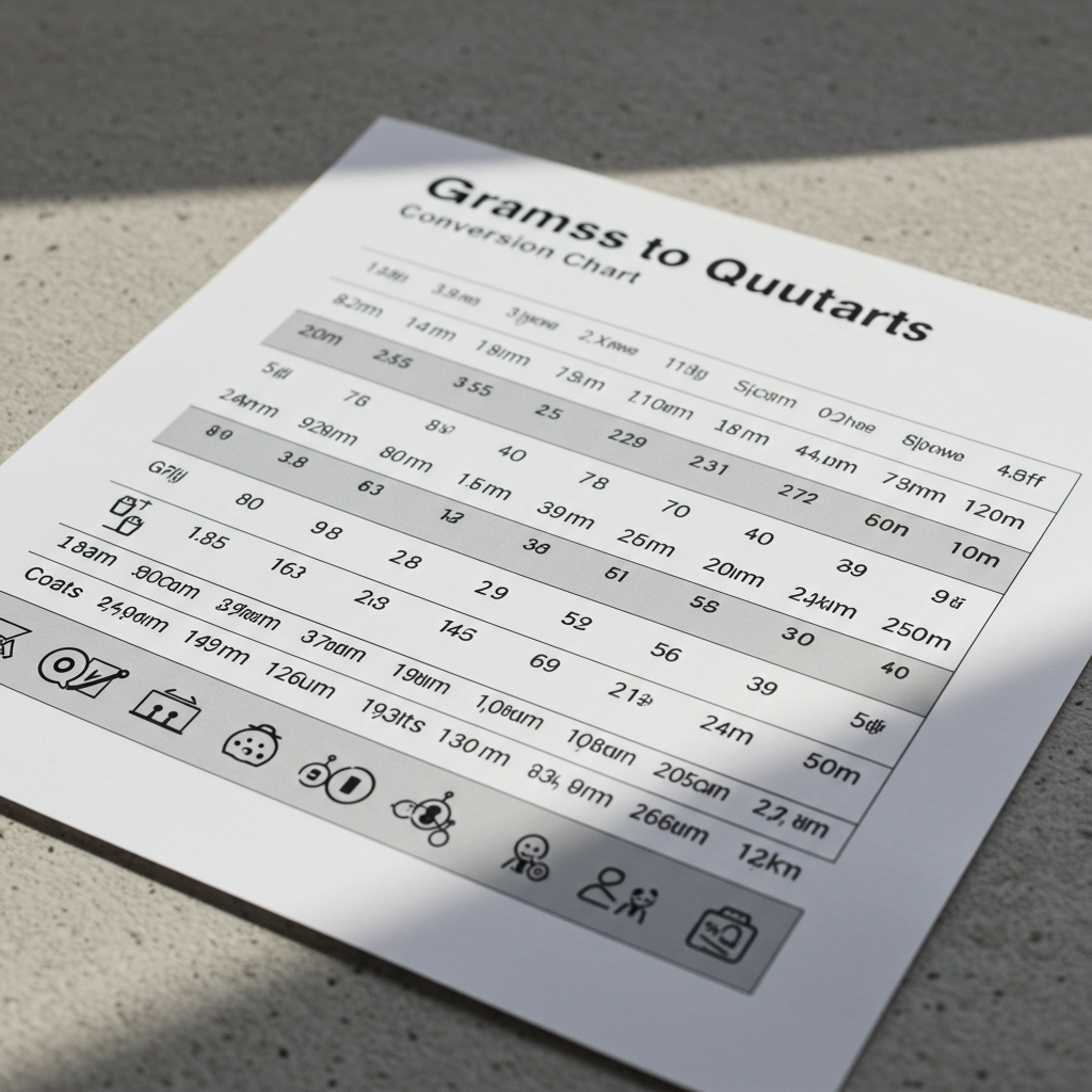 Grams to Quarts: The Ultimate 2024 Guide to Flawless Kitchen Conversions