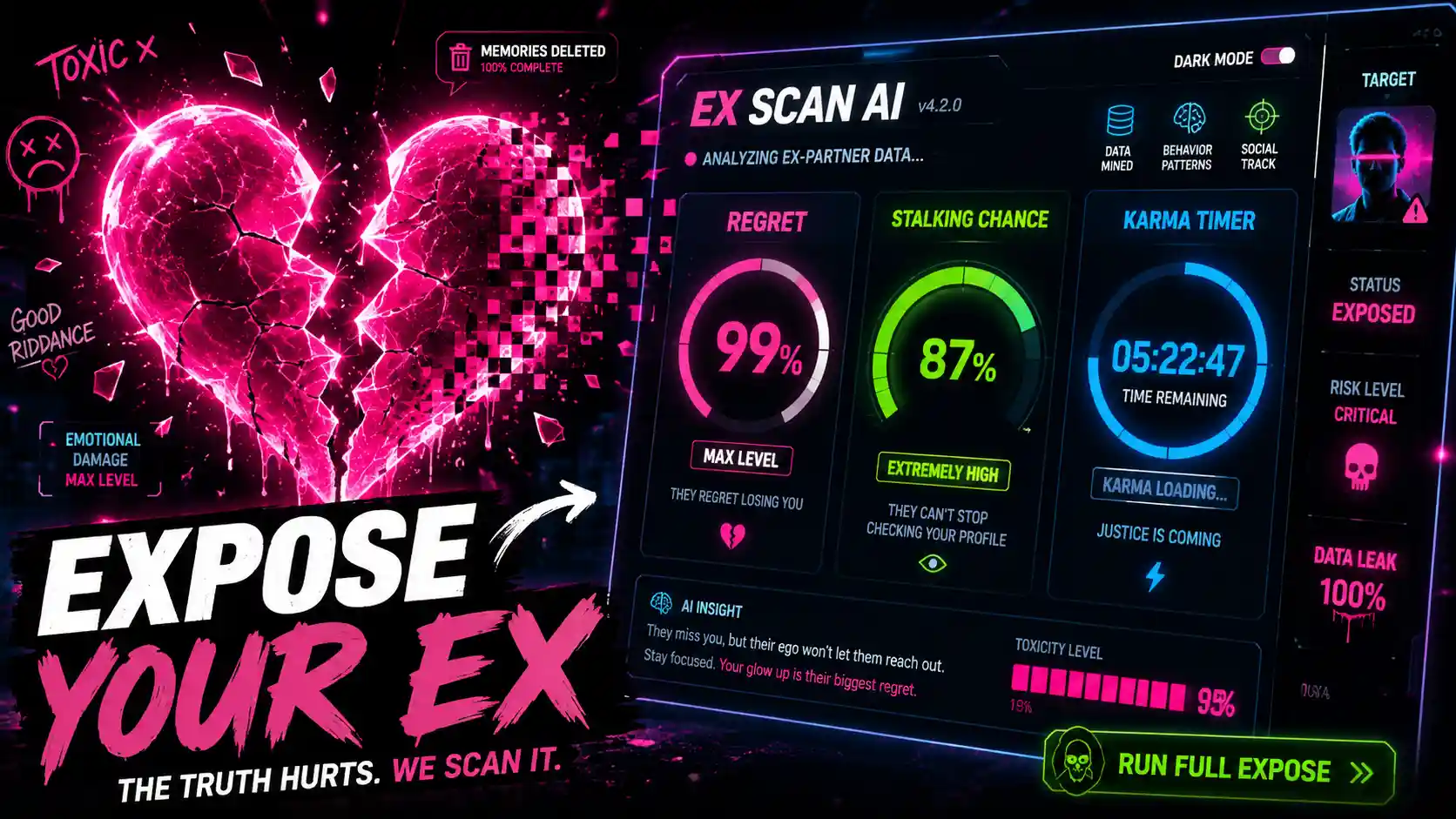 ex revenge calculator